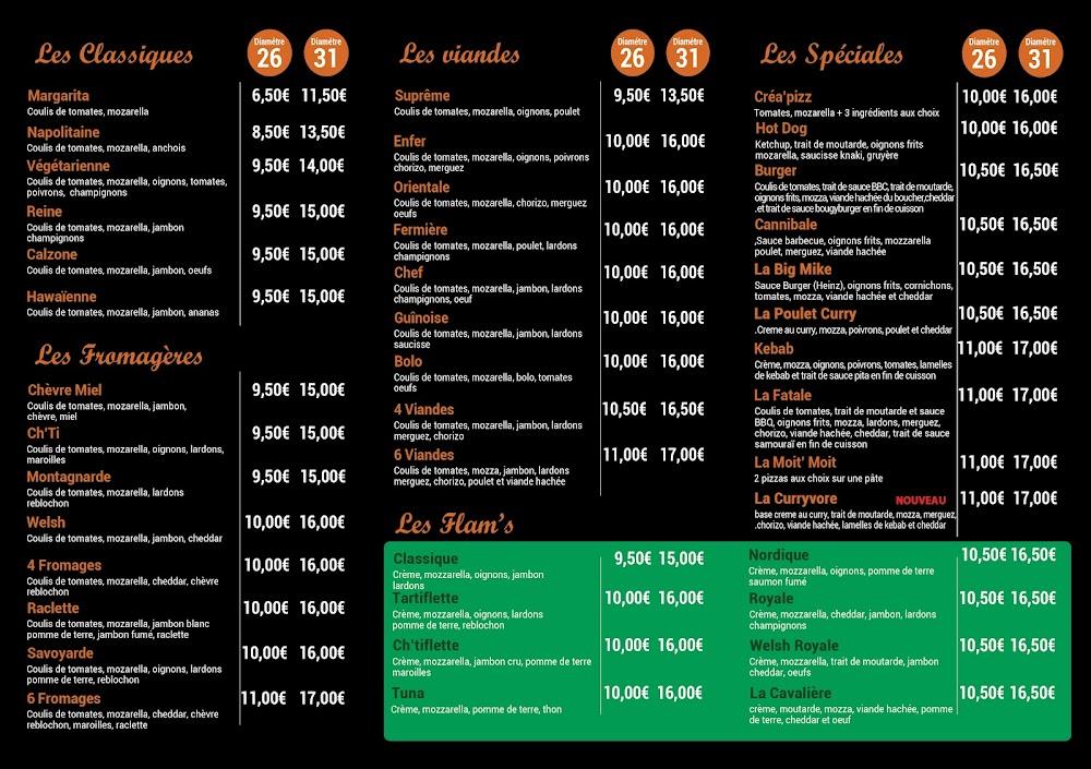 La Bonne Pizz - Menu Image 1